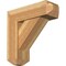 Ekena Millwork Traditional Craftsman Rough Sawn Bracket w/ Offset Brace, Western Red Cedar, 8"W x 24"D x 24"H BKT0806X24X24TRA04RWR - alternate 1